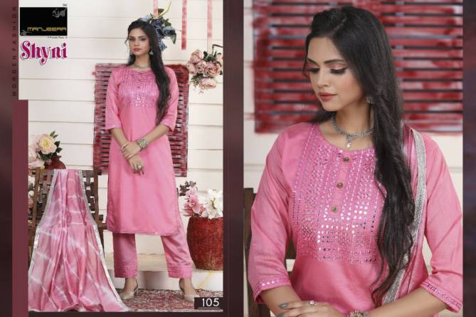Manjeera Shyni Ethnic Wear Wholesale Readymade Salwar Suits Catalog
